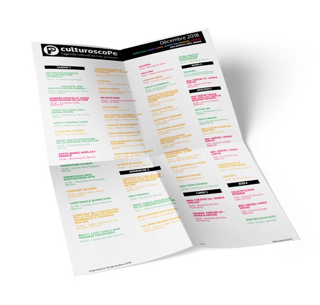 Illustration de l'agenda au format PDF